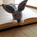 Zakładka do książki handmade - króliczek szydełkowany