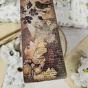 Zakładka jesienna do książki - decoupage na cienkiej sklejce