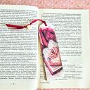 Zakładka do książki - Zaczytana kawoszka (drewno, decoupage)