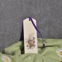 Zakładka do książki - zdobiona metodą decoupage