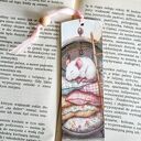 Drewniana zakładka do książki - Aaa, zwierzaki dwa