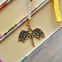 Metalowa zakładka do książki smok | Zakładka ze smokiem