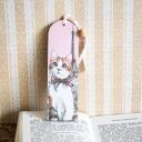 Zakładka do książki - Kicia w Paryżu (różowa)