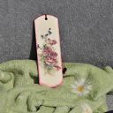 Zakładka do książki - zdobiona metodą decoupage