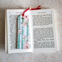 Handmade zakładka do książki - Kocham Cię piesku z pitbulem