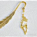 Piękna zakładka - Renifer i Swarovski