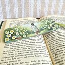 Zakładka do książki - Cudowne lata 70-te (drewniana, decoupage)