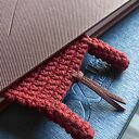 Zakładka do książki - Jamnik Dyzio, Jamniczek (handmade na szydełku)