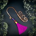 Miedziana zakładka do książki wire wrapping