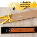 skórzana personalizowana zakładka do książki z cytatem, imieniem, napisem - grawer, laser - brązowa