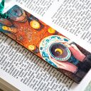 Drewniana zakładka do książki Rzucam czary - czarownica handmade