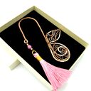 Miedziana zakładka do książki z motylem - wire wrapping