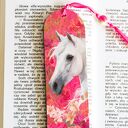 Drewniana zakładka do książki Konik i las - ręcznie robiona