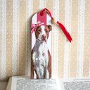 Handmade zakładka do książki - Kocham Cię piesku z pitbulem