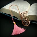 Miedziana zakładka do książki z motylem - wire wrapping