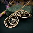 Miedziana zakładka do książki z motylem - wire wrapping