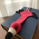 Zakładka do książki FLAMING dla dziecka - handmade na szydełku