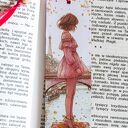 Zakładka do książki - Paryska przygoda (handmade)
