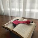 Zakładka do książki FLAMING dla dziecka - handmade na szydełku