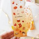 Papierowa zakładka jesienna „I am an autumn” do książki