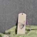 Zakładka do książki - zdobiona metodą decoupage