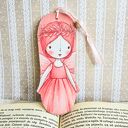 Zakładka do książki Żyrafka / Wróżka - drewniana handmade