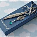 Ulotne Chwile - zakładka ze Swarovskim Blue Zircon