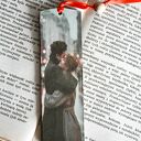 Drewniana zakładka do książki - Do zakochania jeden krok