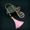 Miedziana zakładka do książki wire wrapping