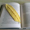 Zakładka do książki piórko handmade