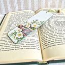 Zakładka do książki - Cudowne lata 70-te (drewniana, decoupage)
