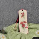 Zakładka do książki - zdobiona metodą decoupage