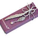 Ulotne chwile - piękna zakładka pióra i Swarovski