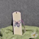 Zakładka do książki - zdobiona metodą decoupage