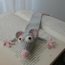 Zakładka do książki Szczurek dla dziecka - handmade na szydełku