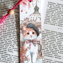 Zakładka do książki - Paryska przygoda (handmade)