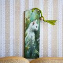 Ręcznie robiona zakładka do książki Kot i myszka - decoupage na drewnie
