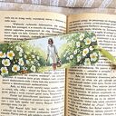 Zakładka do książki - Cudowne lata 70-te (drewniana, decoupage)