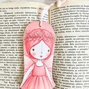 Zakładka do książki Żyrafka / Wróżka - drewniana handmade