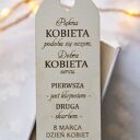 Drewniana zakładka do książki z chwostem - prezent na Dzień Kobiet