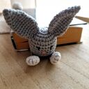 Zakładka do książki handmade - króliczek szydełkowany