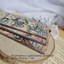 Zakładka wiosenna decoupage - rękodzieło z motywem kwiatów i motyla