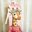 Zakładka do książki Żyrafka / Wróżka - drewniana handmade