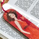 Drewniana zakładka do książki Uśmiechnij się nr 2 - kot w stylu Van Gogha