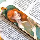 Drewniana zakładka do książki Zaczytana w ogrodzie - prezent dla koleżanki