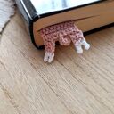 Ręcznie robiona zakładka do książki - świnka (handmade)