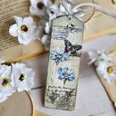 Zakładka kwiatowa decoupage