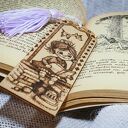 Zakładka do książki ręcznie wypalana „Magia książek” - prezent dla miłośniczki czytania