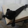 dziecka kot zakładka do książki czarny kotek dla mola książkowego