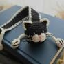 kot miłośników kotów zakładka do książki czarno-biały dla mola książkowego